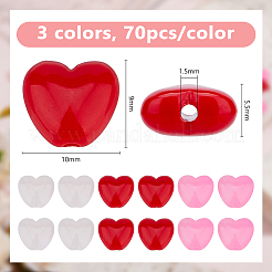210Pcs 3 Styles Opaque Acrylic Beads&nbsp;MACR-DC0001-15