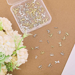 120Pcs 12 Styles Alloy Cabochons&nbsp;MRMJ-CA0001-51