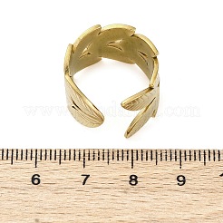 304 Stainless Steel Open Cuff Ring for Women&nbsp;LS-RJEW-Z083-02G-02