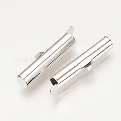 Brass Slide On End Clasp Tubes&nbsp;KK-Q735-285P