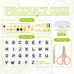 DIY 24 Styles ABS & Acrylic Beads Jewelry Making Finding Kit&nbsp;DIY-TAC0031-02