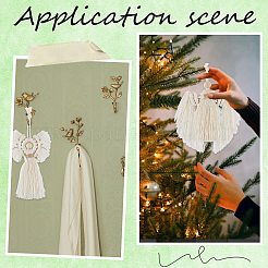 DIY Handmade Woven Cotton Angel Pendant Decoration Making Kits&nbsp;DIY-SC0028-12B