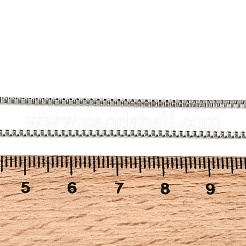 Non-Tarnish 201 Stainless Steel Box Chain Necklaces&nbsp;STAS-P101-45P