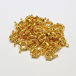 PVD Vacuum Plating Brass Spring Ring Clasps&nbsp;KK-I598-12G-RS