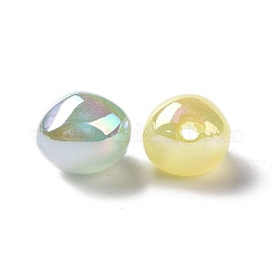 UV Plating Rainbow Iridescent ABS Plastic Glitter Beads&nbsp;KY-G025-07
