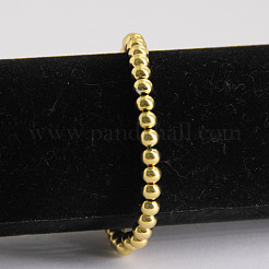 4MM Adjustable 304 Stainless Steel Round Beaded Stretch Bracelets for Women&nbsp;UQ9222-2