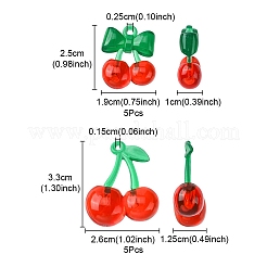 10Pcs 2 Styles Transparent Acrylic Pendants&nbsp;OACR-YW0001-62