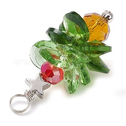 Brass & Glass Pendants&nbsp;PALLOY-JF02994