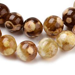 Natural Fire Crackle Agate Beads Strands&nbsp;G-Q462-67-10mm