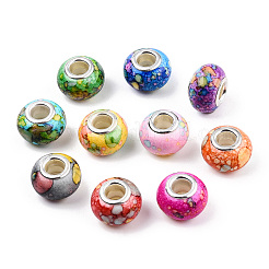 Opaque Resin European Beads&nbsp;RPDL-T003-09