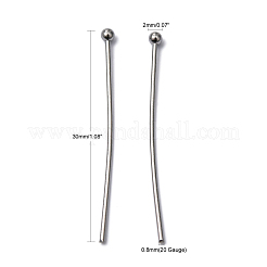 Tarnish Resistant 304 Stainless Steel Ball Head Pins&nbsp;X-STAS-L153-03