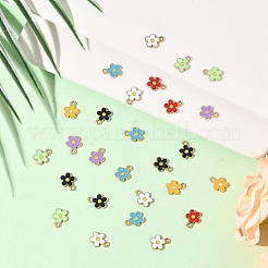 35Pcs 7 Colors Alloy Enamel Charms&nbsp;ENAM-YW0006-67