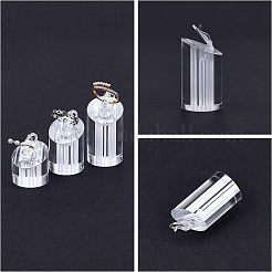 Jewelry Finger Rings Holders Organic Glass Ring Display Stand Sets&nbsp;RDIS-FG0001-05