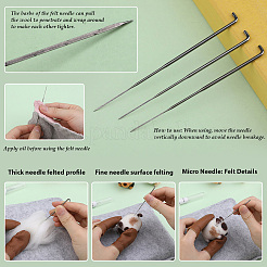 1 Set Cat Needle Felting Kit&nbsp;DIY-SC0030-17B