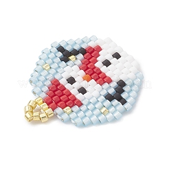 Beaded Snowman Charms&nbsp;PALLOY-MZ01095