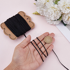 25 Yards Nylon Wavy Fringe Lace Trim Ribbon&nbsp;OCOR-GF0004-30A