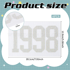 1998 Glass Hotfix Rhinestone&nbsp;DIY-WH0661-24