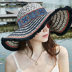 Ethnic 5M Style Embroidery Polycotton Ribbons&nbsp;OCOR-FG0001-42C