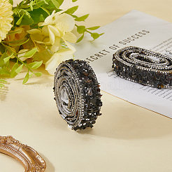 Resin Rhinestone Crystals Beaded Trim&nbsp;DIY-WH20050-05G