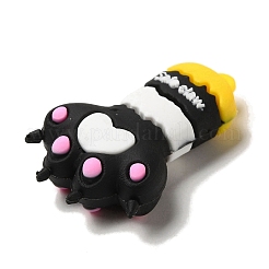 Cat Paw Print PVC Plastic Cartoon Big Pendants&nbsp;PVC-G005-02C