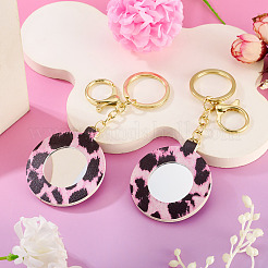 2Pcs PU Mirror Keychains&nbsp;KEYC-TADJ0001-05A