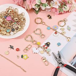 1 Bag DIY Keychain Kit&nbsp;DIY-GL0007-19A