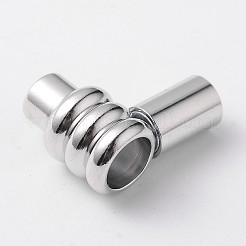 Column Brass Magnetic Clasps with Glue-in Ends&nbsp;KK-F358-04-A-NR