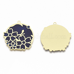 Brass Enamel Pendants&nbsp;KK-N223-10A
