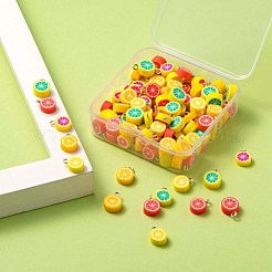 125Pcs 5 Style Handmade Polymer Clay Charms&nbsp;CLAY-LS0001-02