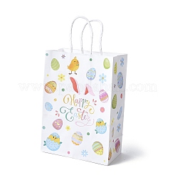 Easter Rectangle Kraft Paper Handbags&nbsp;CARB-U002-01B