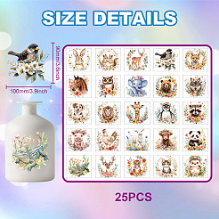 25Pcs 25 Styles PVC Self Adhesive Stickers&nbsp;DIY-WH0682-020