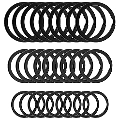 30Pcs 3 Styles Iron Split Key Rings&nbsp;KEYC-CY0001-03