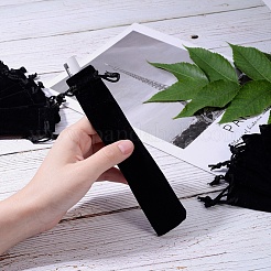 Rectangle Velvet Pouches&nbsp;X-TP-WH0005-01