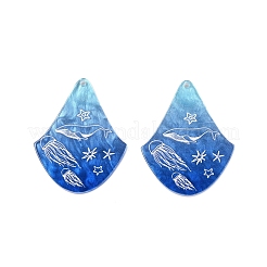 Printed Acrylic Pendants&nbsp;OACR-T028-02C