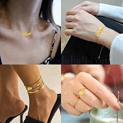 468Pcs 5 Style Brass Round Textured Spacer Beads&nbsp;KK-CJ0002-13