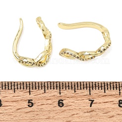 Brass Micro Pave Cubic Zirconia Cuff Earrings for Women&nbsp;CU-CBAE7DF-20G