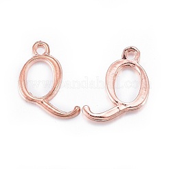 Alloy Letter Pendants&nbsp;PALLOY-X0037-68RG