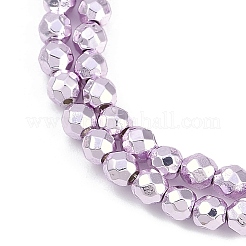 Baking Paint Electroplated Synthetic Non-magnetic Hematite Beads Strands&nbsp;G-H072-A01-01I