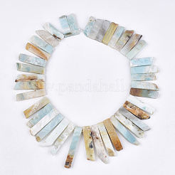 Natural Flower Amazonite Beads Strands&nbsp;G-S355-18