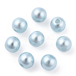 Spray Painted ABS Plastic Imitation Pearl Beads&nbsp;OACR-T015-05A-07