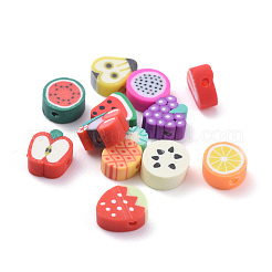 240Pcs 12 Kinds of Fruit Handmade Polymer Clay Beads&nbsp;CLAY-ZZ0001-001A
