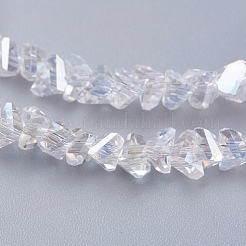Electroplate Glass Beads Strands&nbsp;EGLA-J146-4mm-AB01