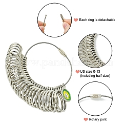 28Pcs Alloy American Calibration Ring Sizers Professional Model&nbsp;TOOL-YW0001-79