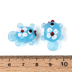 Handmade Lampwork Beads Strands&nbsp;LAMP-N036-21C