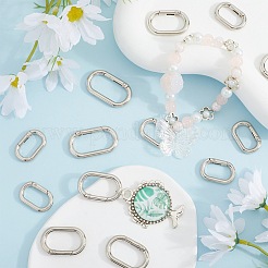 18Pcs 3 Styles Zinc Alloy Spring Gate Rings&nbsp;FIND-SP0001-13
