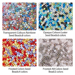 100G 20 Styles Cylinder Seed Beads&nbsp;SEED-DC0001-12