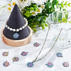 10Pcs 304 Stainless Steel Pendants Rhinestone Setting&nbsp;STAS-AR0001-52