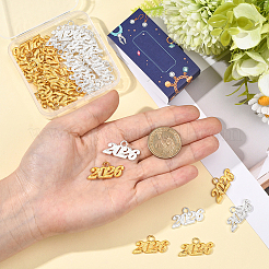 40Pcs 2 Colors Alloy Pendants&nbsp;FIND-SC0020-50