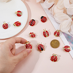 1 Bag Ladybug Enamel Pins&nbsp;JEWB-FH0002-56