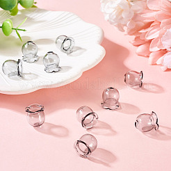 10Pcs Glass Bead Caps for Wind Chimes Making&nbsp;GLAA-BY0001-05A
